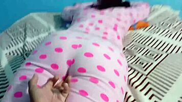 sleepover tease: panties flash big cock reveal turns horny full thrust! 🔥🍆