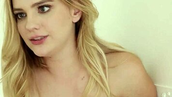 Wild Busty Lana Rhoades Tames Petite Blonde Kenna with Raw Pussy Lick 