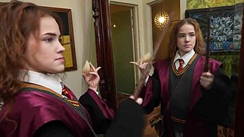 Harry Potter rams Hermione hard with his magic wand cock