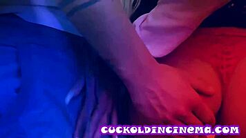 imagine your stunning huge-boobed blonde passed to cinema strangers for cuckold thrill