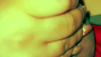 Pov chubby latina bbw sucks cock bends over and swallows cum