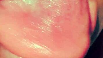 Pov chubby latina bbw sucks cock bends over and swallows cum