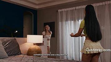anna claire clouds and ameena green explore first lesbian connection intimately