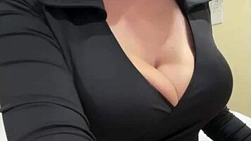 Stepmom's Massive Tits And Huge Nipples On Full Display!
