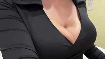 Stepmom's Massive Tits And Huge Nipples On Full Display!