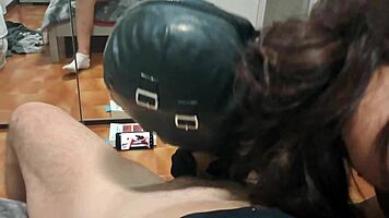 milf, how's that upside-down deepthroat gagging on my big cock feel?
