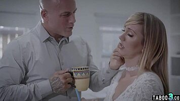 Blonde Secretary Endures Boss's Rough Deepthroat and Doggystyle Assault!