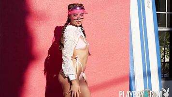 katherine morgan bares bubble butt in full nude playboy striptease
