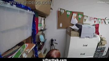 teen lifter dragged to backroom office stripped bent over doggystyle fucked hard punished