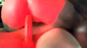 Riding monster cock with huge ass twerking to rough orgasm