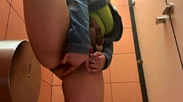 close-up public play with intense fisting and release outdoors