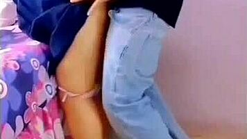 mexican uniform babe sucks and fucks hard till massive cumshot on clothes