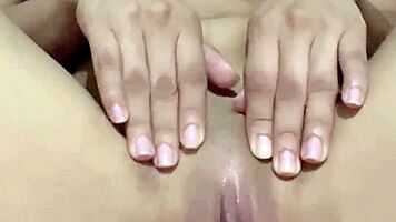 tender petite teen fucks tight pussy craving monster cock!