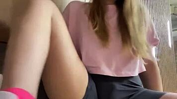 wanna finger this fat teen's wet pussy before public gym pounding?