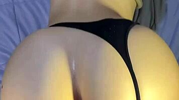 Black Girlfriend Bends for Sensual Doggystyle Tease