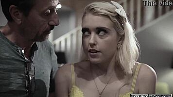 blonde teen's steamy double encounter