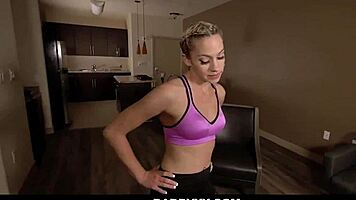 Hot blonde teen Khloe Kapri POV doggystyle fuck