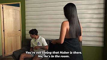 horny skinny colombian shakes ass in silent secret fuck