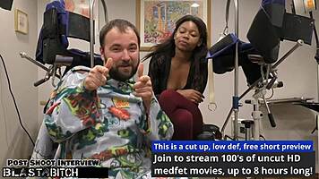 helpless hottie minnie rose 😩 gets blasted 💦 with doc tampa's huge cum load on blastabitch! petite patient blowjob cumshot frenzy