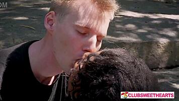 Mesmerizing Blue-Eyed Ebony Jasminy Villar Sucks and Rides Big Cock