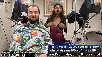 helpless hottie minnie rose 😩 gets blasted 💦 with doc tampa's huge cum load on blastabitch! petite patient blowjob cumshot frenzy