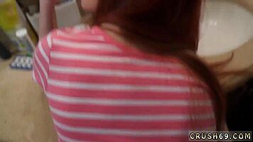 redhead nerd begs daddy to fuck her hard in taboo pov frenzy