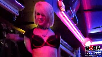 nora barcelona dazzles as erotic showgirl dancer