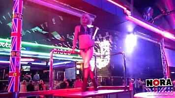 nora barcelona dazzles as erotic showgirl dancer