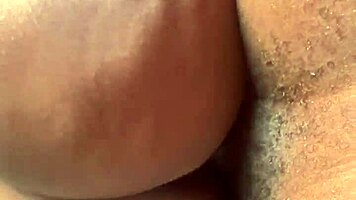 whoa look at this skinny ebony milf shaking her huge ass for cock worship!