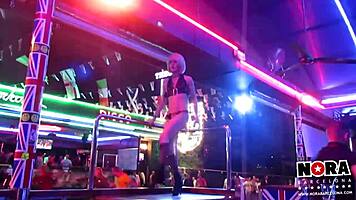 nora barcelona dazzles as erotic showgirl dancer