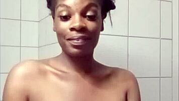 tiana grand teases huge tits before bbc missionary pounding