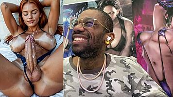 Curvy Trans Girl Cums Hard On Herself In Cosplay
