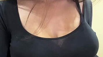 slut neighbor shows her nipples outdoors