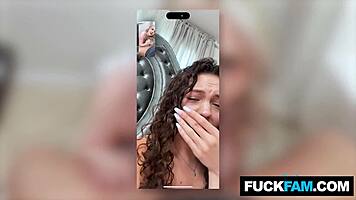 stepsis cheats during video call with friends