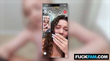 stepsis cheats during video call with friends