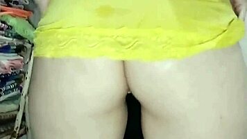 redhead masturbates with toys in lingerie