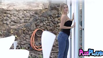 Cute small 18+ tits blonde teen 18+ model weronika wabia passion posing session
