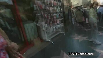 Petite blonde tourist spinner takes intense pov hardcore fucking