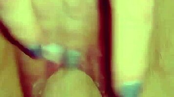 amateur pov creampie with petite slut bent over