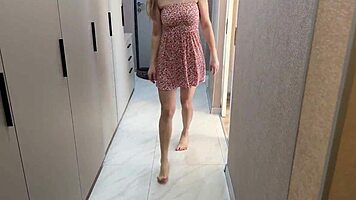 Experienced guy teaches tight pussy riding