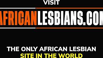 Young black girls share lesbian fun