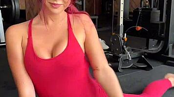 Backstage from gym flashing and before the scene with atlanta moreno and maximo garcia