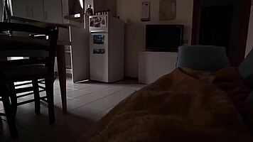 Night Blowjob Girl Swallows All Cum