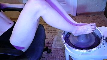 Muddy Toes Spinning Clay Foot Fetish Pottery Asmr