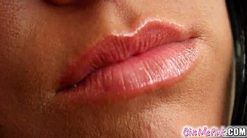 Beautiful slim babe enjoys solo pleasure