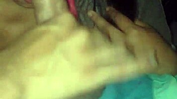 Submissive mature latina sucks young guy