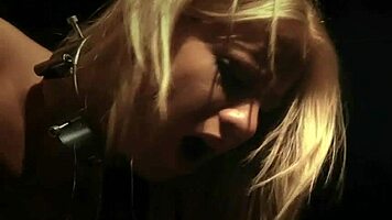 rough sex and kinky bdsm cum for blonde slave