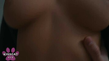 curvy milf rides hard and takes creampie in hotel pov scene