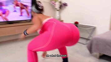 Home Cardio Session With Oiled Leggings