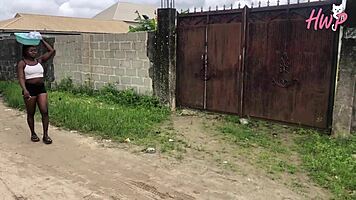 horny idle black boy and the sexy pure water seller best african porn movie
